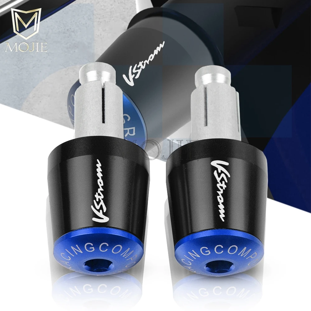 Ручки для мотоцикла 7/8 дюйма 22 мм Концевая ручка заглушка Suzuki DL250 DL650 DL1000 V STROM 250 650