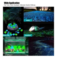 300pcs glowing pebbles glowing decorative rocks for backyard fish tank and aquarium aquarium artificial fluorescent stone