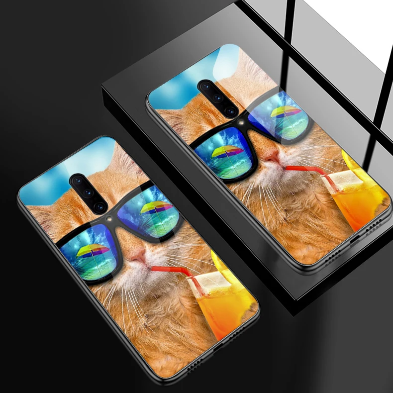 H113 Чехол из закаленного стекла для Samsung Galaxy S8 S9 S10 Plus, чехол для телефона OnePlus 3 3T 5 5T 6 6T 7 7 Pro, ударопрочный жесткий чехол из ТПУ - Цвет: H113