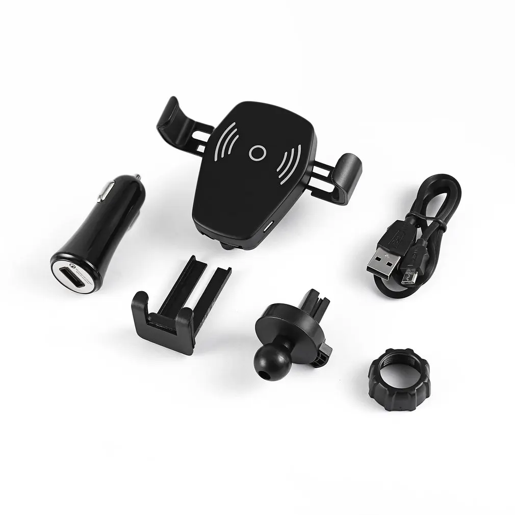 

Wireless Car Charger Gravity Linkage Auto Air Vent Phone Mount Holder Stand Fast Charge for Mobile Phone One Hand Operation
