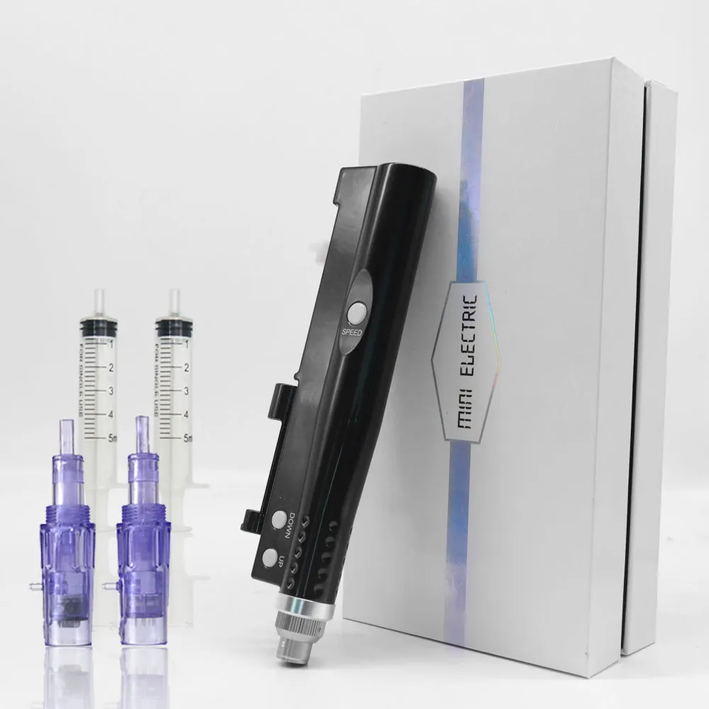Профессиональный массажер с микроиглами мезо ручка без игл портативный впрыск