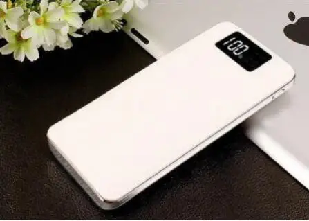 Внешний аккумулятор 30000 мАч для Xiaomi mi 2 USB внешний аккумулятор портативное зарядное устройство Внешний аккумулятор для iPhone 7 8 Xiao mi huawei - Цвет: Белый