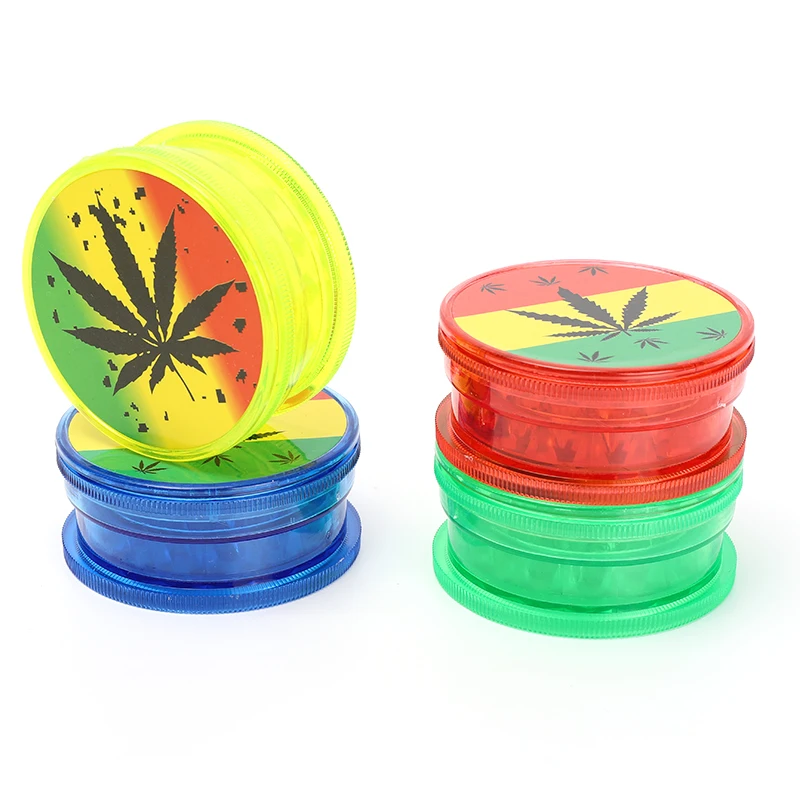 Бесплатная доставка! Пластиковые Портативный 3 слоя табака травы точильщика