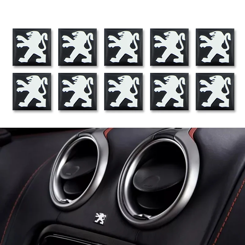 10 шт. 15 мм ключи наклейка Shell Логотип Эмблема Для Peugeots 107 108 206 207 308 307 508 2008 3008 стиль