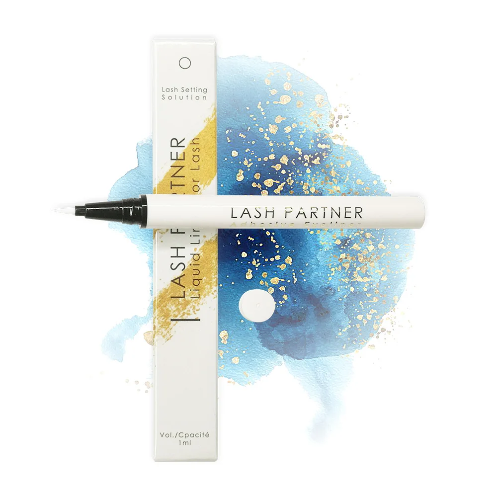 Жидкая подводка Poptone для макияжа накладных ресниц Прозрачная Черная Подводка