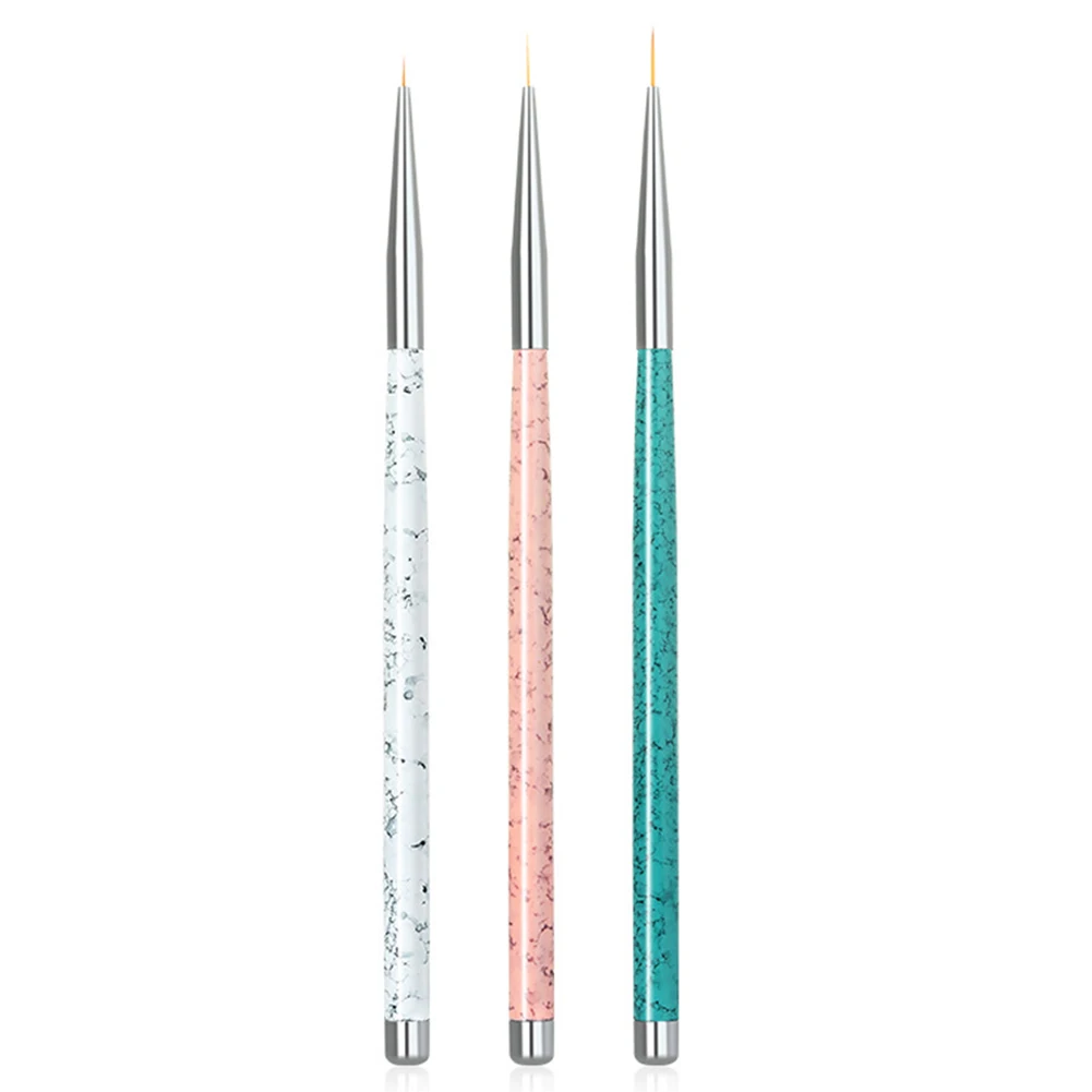 3 шт. набор для маникюра с мелкими линиями сделай сам легкая форма ручка ногтей