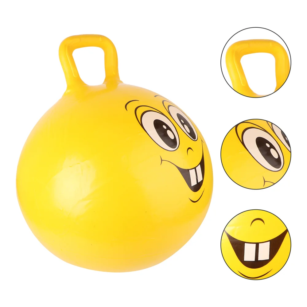 

1pc Educational Balls Creative Kids Handle Cartoon Pattern