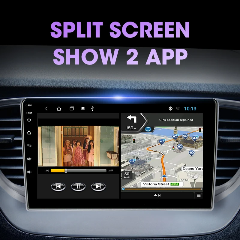 Vtopek 4G + 64G Android DSP 48 EQ автомобильный DVD мультимедийный плеер для Hyundai Solaris 2 Verna 2017 2018