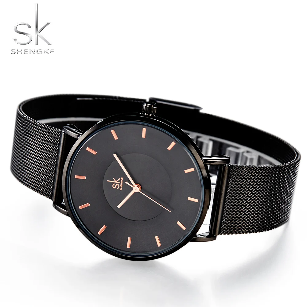 Новинка зимы миланские Модные женские наручные часы с сетчатым ремешком из стали