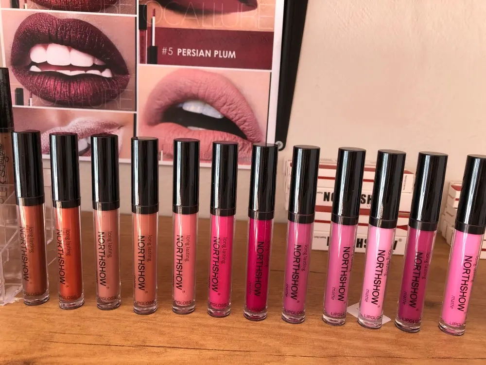24 шт. матовая губная помада Maquillaje Batom Liquido mate Rouge A Levre, стойкая Губная помада для макияжа, набор