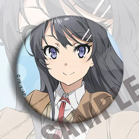 COSTAR 58 мм аниме Sakurajima Mai Koga Tomoe Futaba Rio Toyohama Nodoka фигурка 4835 значки круглая брошь