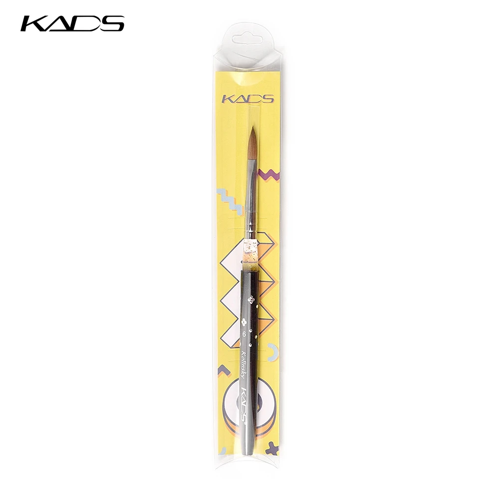 Kads 6 # черный колонок соболь кисть профессиональный акриловая щетка для ногтей