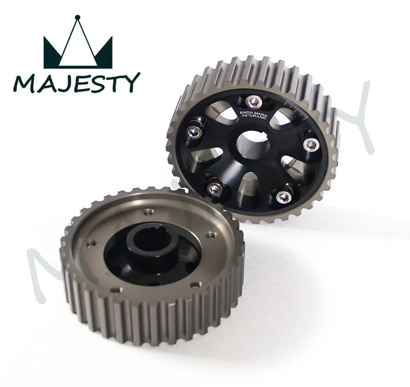 Комплект шкивов для CAM GEARS CIVIC B16A B18C INTEGRA DC2 88 00 2 шт. черный|pulley kit|cam gearscam gears pulley |