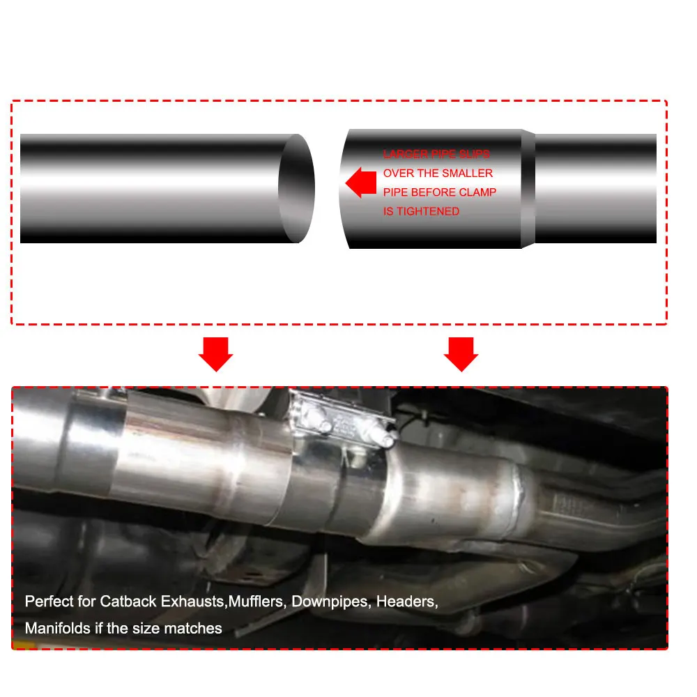1 комплект мульти Спецификация зажим для выхлопной трубы стыковое соединение