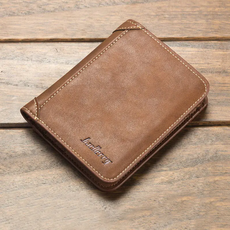 Мужской кошелек из искусственной кожи винтажный для денег визитная карточка