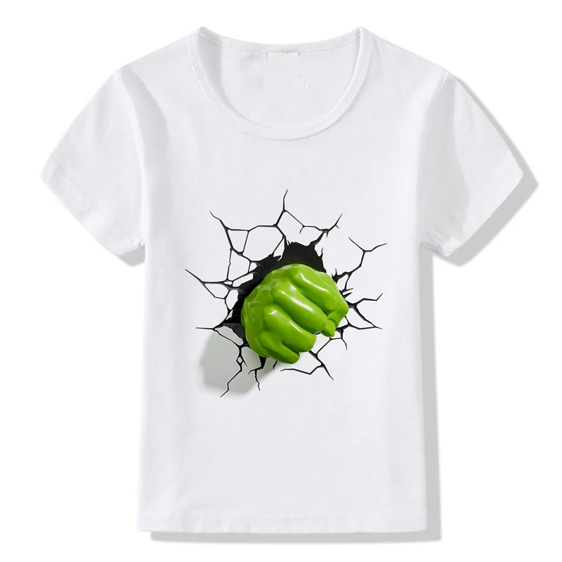 Футболка для мальчиков с супергероями Marvel детская футболка малышей 3D принтом