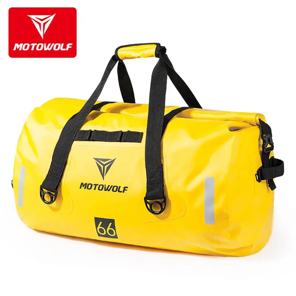 Водонепроницаемый мотоциклетные задние сумка Путешествия сухой мешок Moto 40/ 66/ 90 л