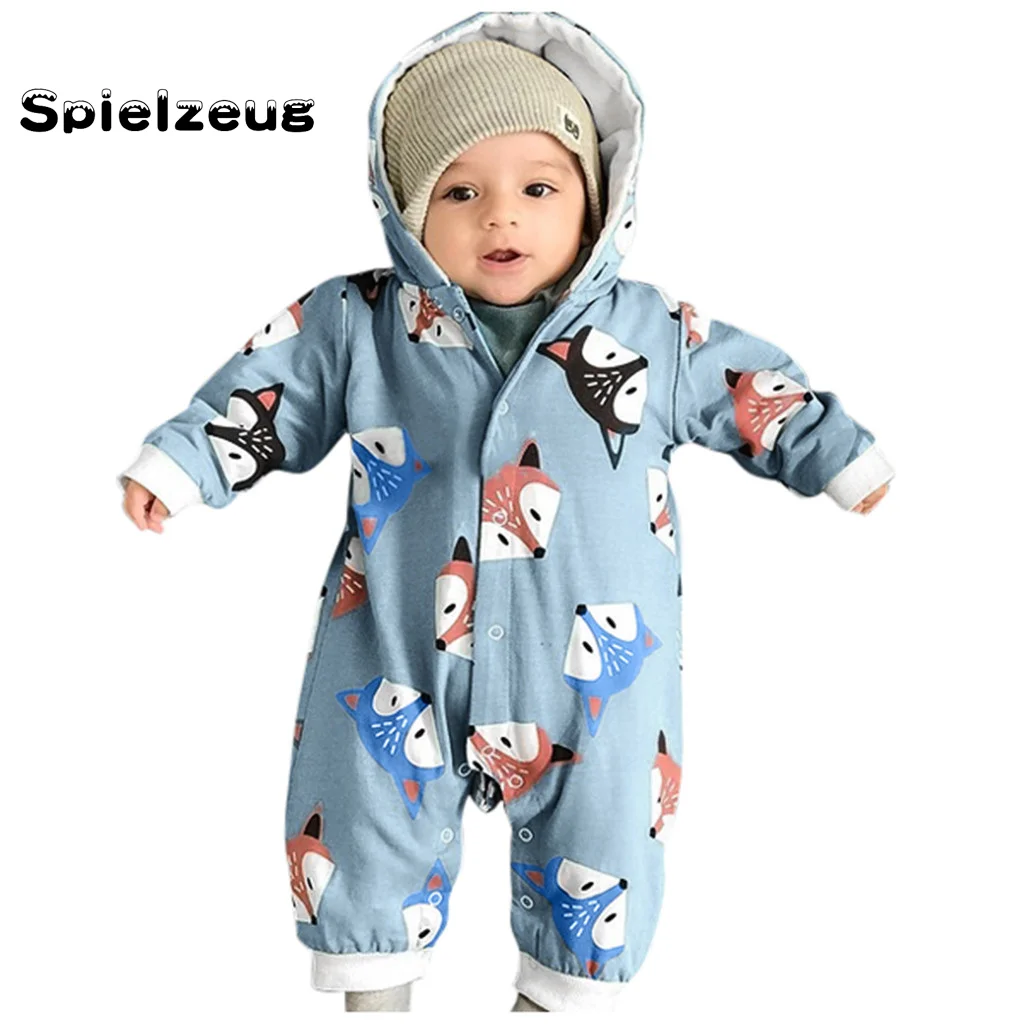 Одежда с капюшоном для новорожденных и маленьких девочек осенний хлопковый