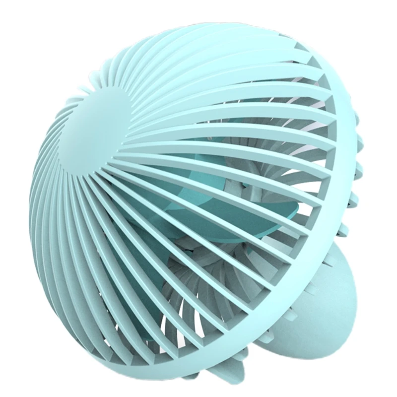 

USB Handheld Portable Fan Mini Desktop Fan Portable Fan for Home Office Car Outdoor Travel Mushroom-Shaped Desktop Fan F2TA