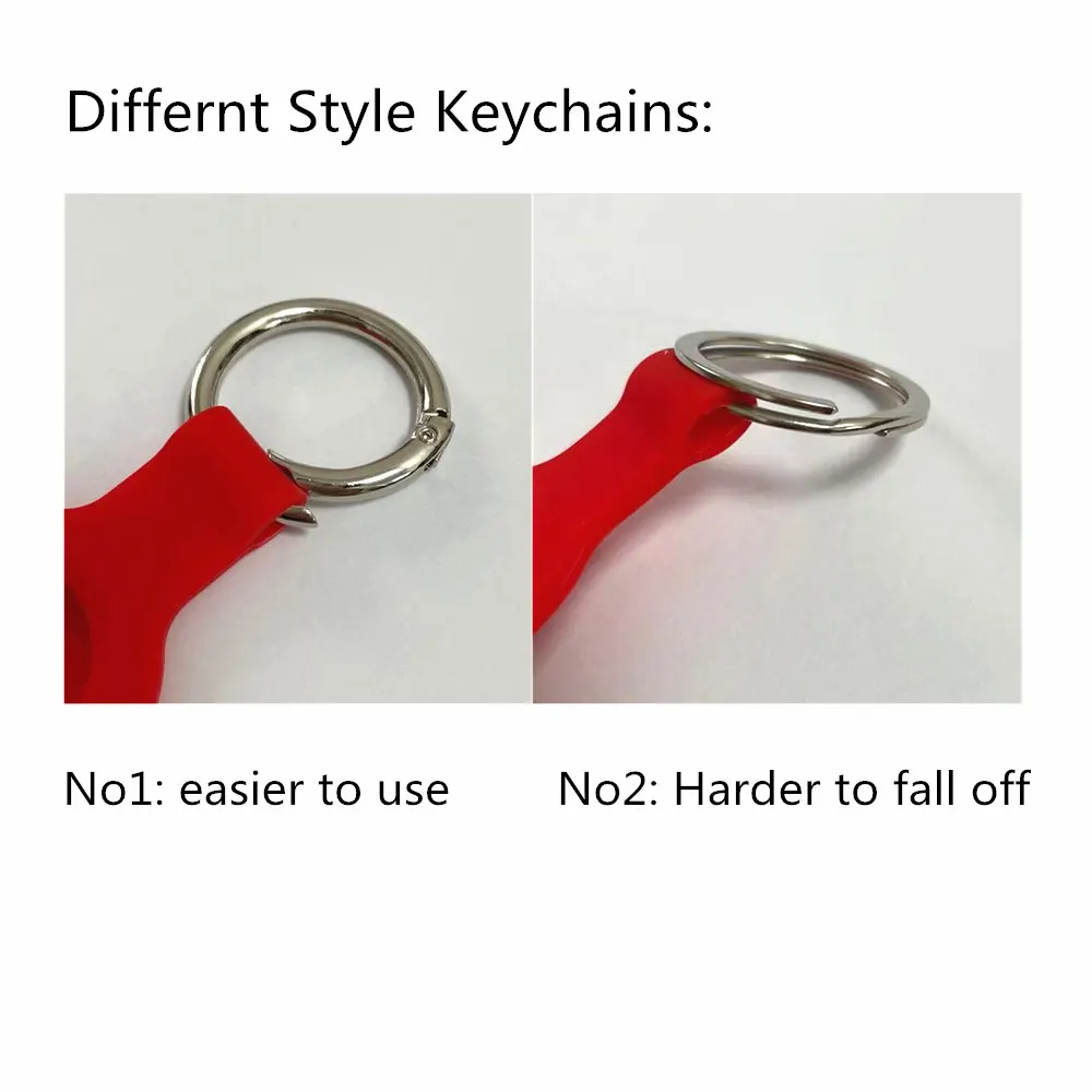 

50pcs 2021 New For Apple Airtag Case Silicone For Air Tag Protective Cover For Airtags Keychain Sleeve Accessories