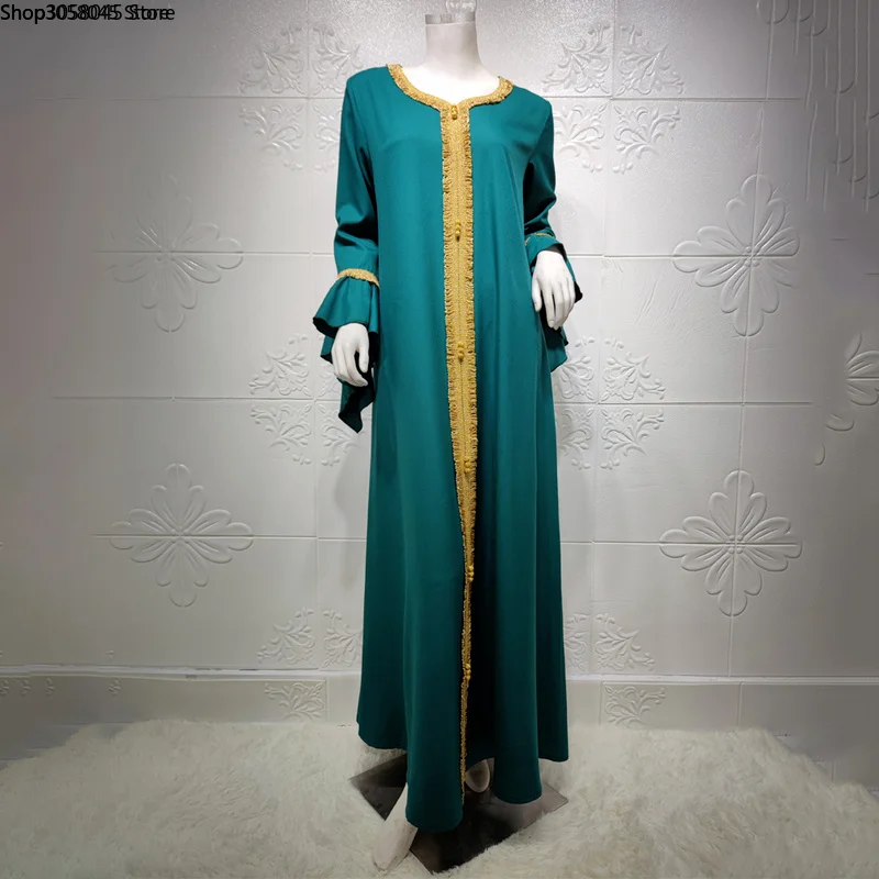 Kaftan Dubai Abaya Turkey Femme Arabic Hijab Muslim Fashion Dress Islamic Clothing Dresses Abayas For Women Robe Vestidos Largos |