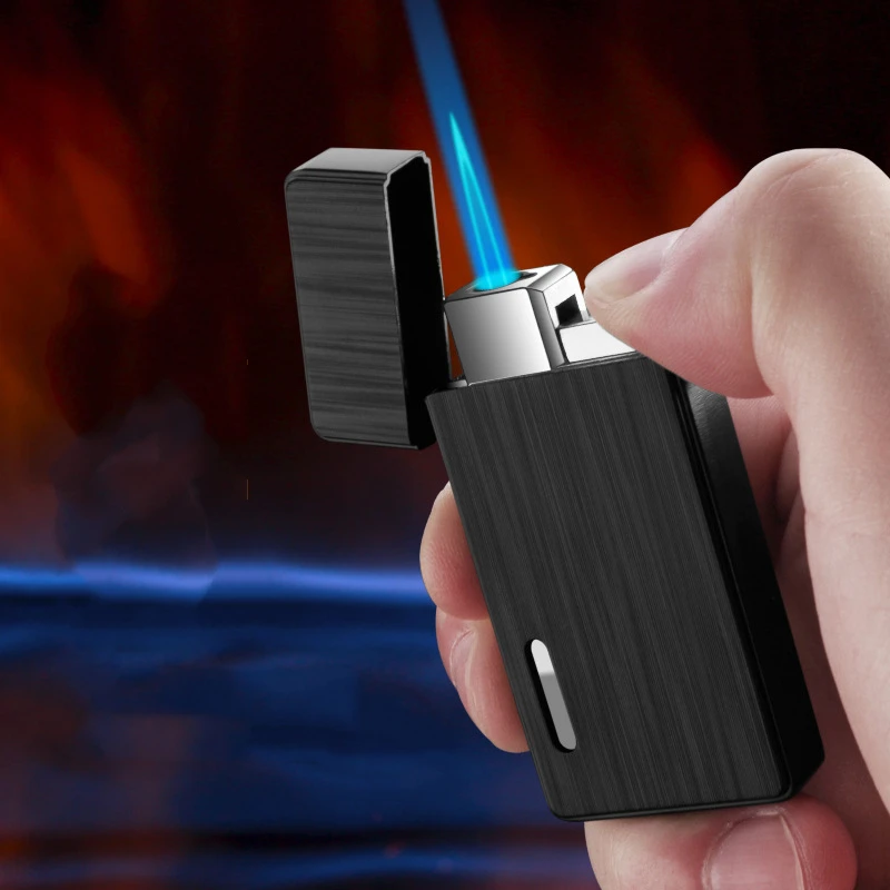 Фонарь зажигалка турбо 1 струйный бутановый газовый прикуриватель ветрозащитная