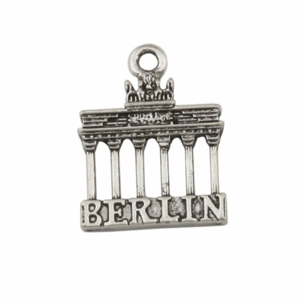 

100Pcs Alloy Brandenburg Gate Berlin Landmark Trip Charm Pendants For Jewelry Making Findings 18*23.5mm A-106