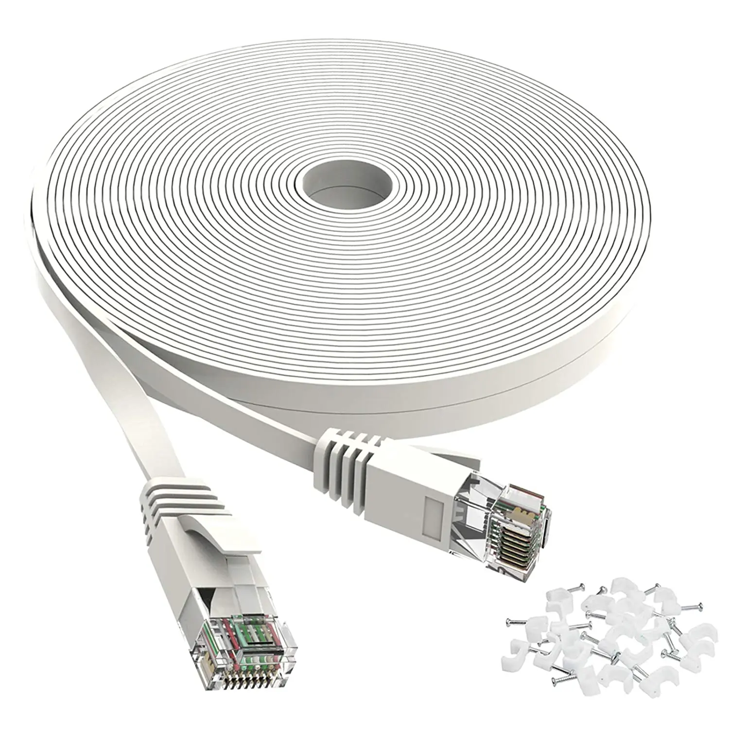 

Ethernet Cable Cat6 Lan Cable UTP CAT 6 RJ 45 Network Cable 10m/50m/100m Patch Cord for Laptop Router RJ45 Network Cable