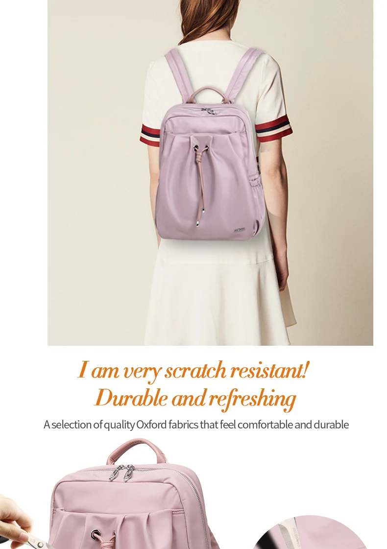 ZOGER Oxford cloth ultra light shoulder bag Korean version new college student bag female simple wild backpack