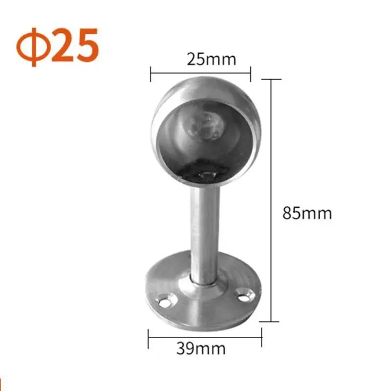 2 шт гардеробная планка седло фланца конец поддержки из нержавеющей стали