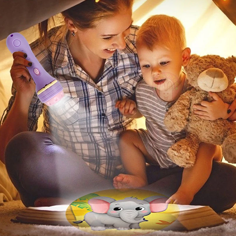 Детская книга со спящей историей проектор вспысветильник животное динозавр