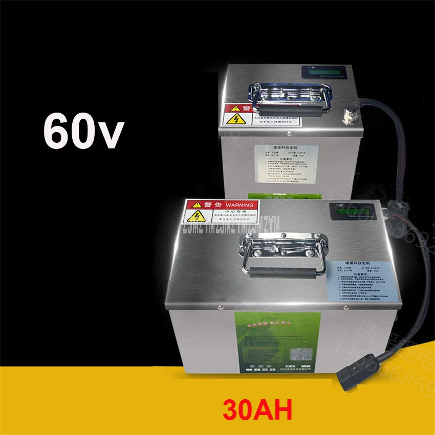 Литиевая батарея 60 в для двух/трех/четырехколесных электромобилей