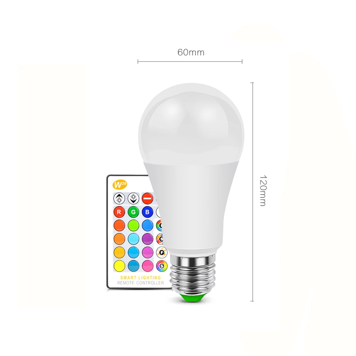 Светодиодная RGB лампа E27 с Bluetooth и ИК-пультом светильник ционного управления |