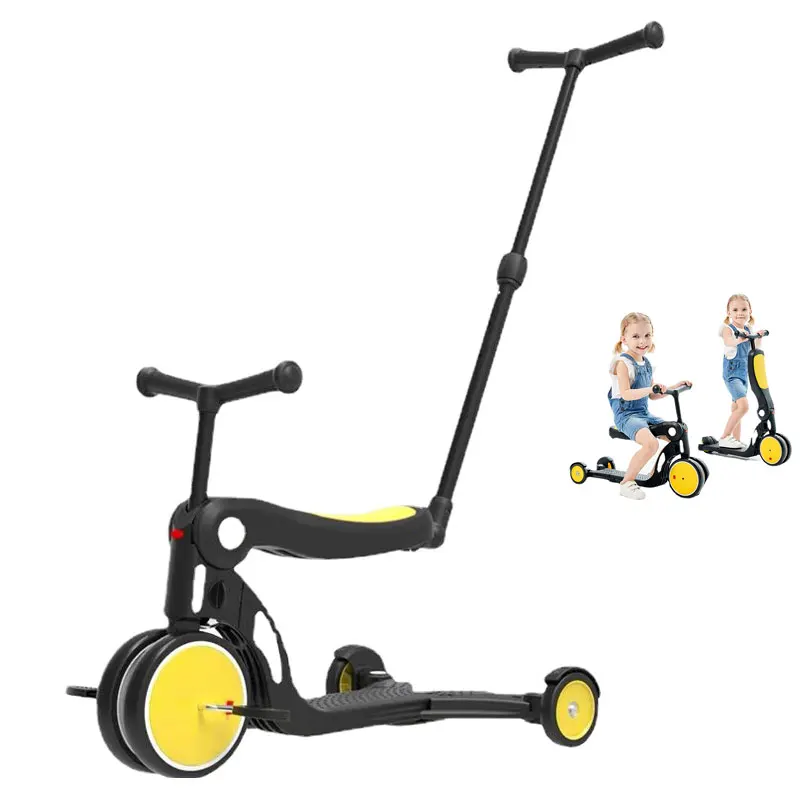 Deformed Children's Scooter Tricyle Balnce Bike 1-6-year-old Baby Ride on Toys Three Wheels Stroller Travel Stroller Lightweight