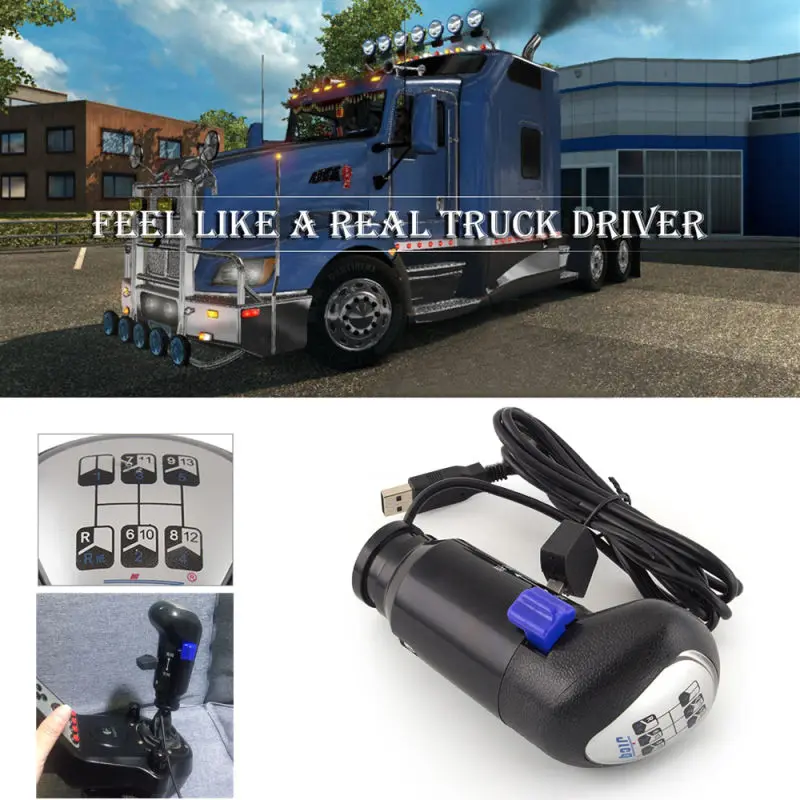 USB ручка переключения передач для ПК Logitech G25 G27 G29 G920 игр ETS2 и ATS симулятор высокой