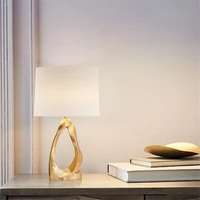 american simple creative golden table lamp living room bedroom bedside hotel designer art fashion home decoration lighting