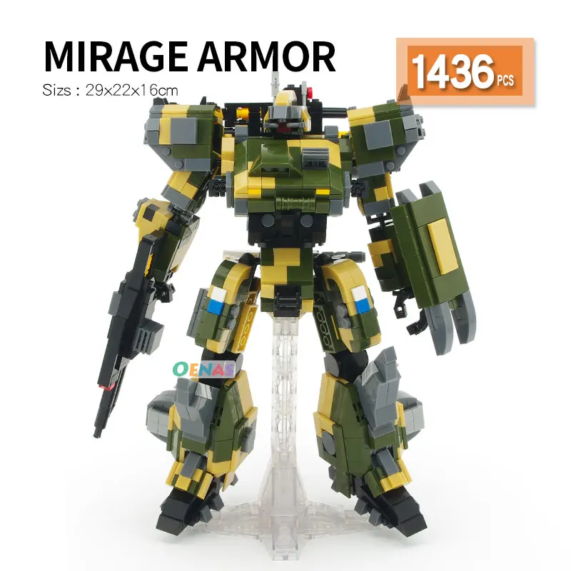 

Mirage armor Transformation boy Toys Combat mech Action Figures Educational Robot DIY 3D Model Collection Toys kids