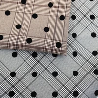 cheap fabric printed plaid polyester patchwork in europe and america used for sewing handmade fabrics for dresses