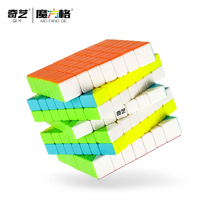 Qiyi 6x6x6 Qifan S2 W Magic Cube QiXing 7x7x7 Speed Stickerless куб пазл игрушки для начинающих детей |