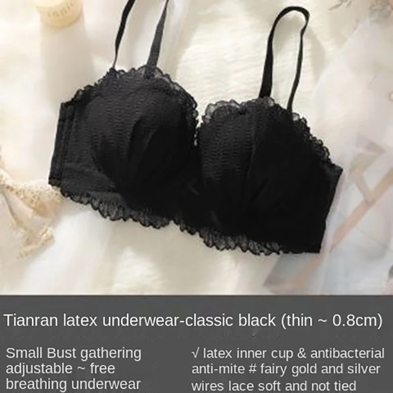 New Japanese Style Cotton Bra  Sexy Lace Underwear Fashion Push Up Comfort Brassiere Female Without Steel Ring Sexy Lingerie