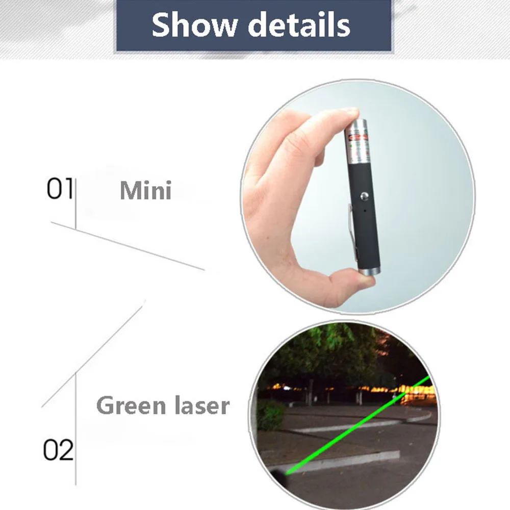 Мини Портативный Зеленая Лазерная Red Dot лазерная указка 711 высокое Мощность 5 мВт