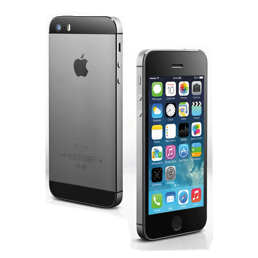 Мобильный телефон Apple iphone 5s 4," 1 ГБ ОЗУ 1 ГБ/32 ГБ/64 Гб ПЗУ 640x1136 pixel8.0MP 1560 мАч отпечаток пальца смартфон