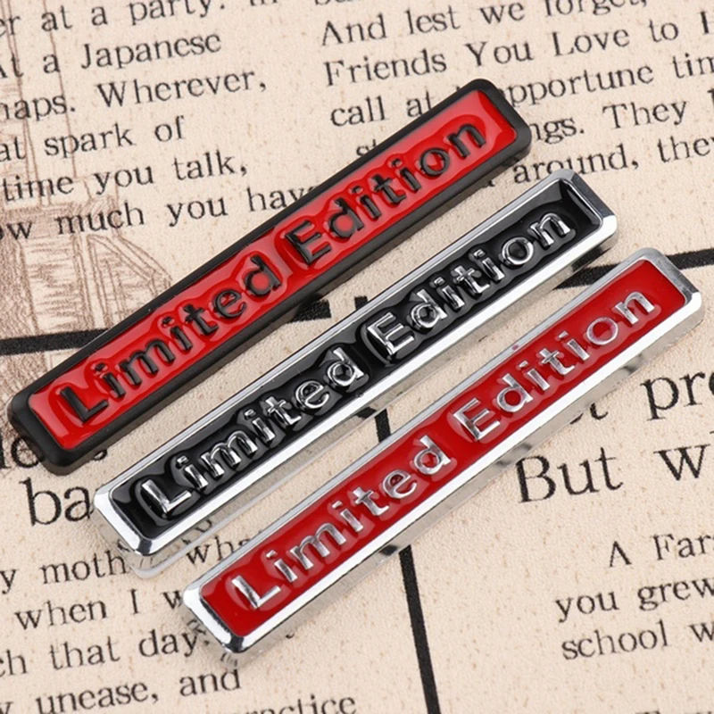 3D металлическая хромированная Ограниченная серия автомобильные наклейки на