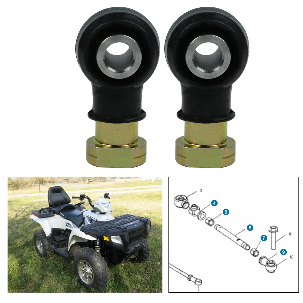 FLYPIG 2 шт. левый наконечник рулевого тяга для Polaris RZR 800 EFI 2008-2014 Внешний рулевой шара