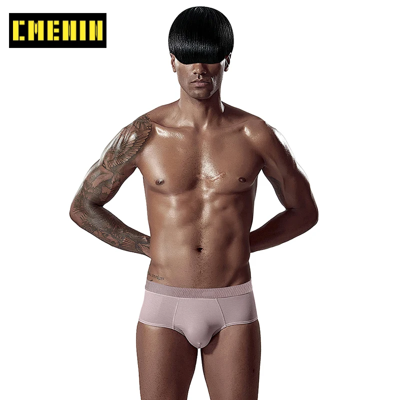Трусы брифы мужские с U образной выпуклостью пикантное нижнее белье для геев