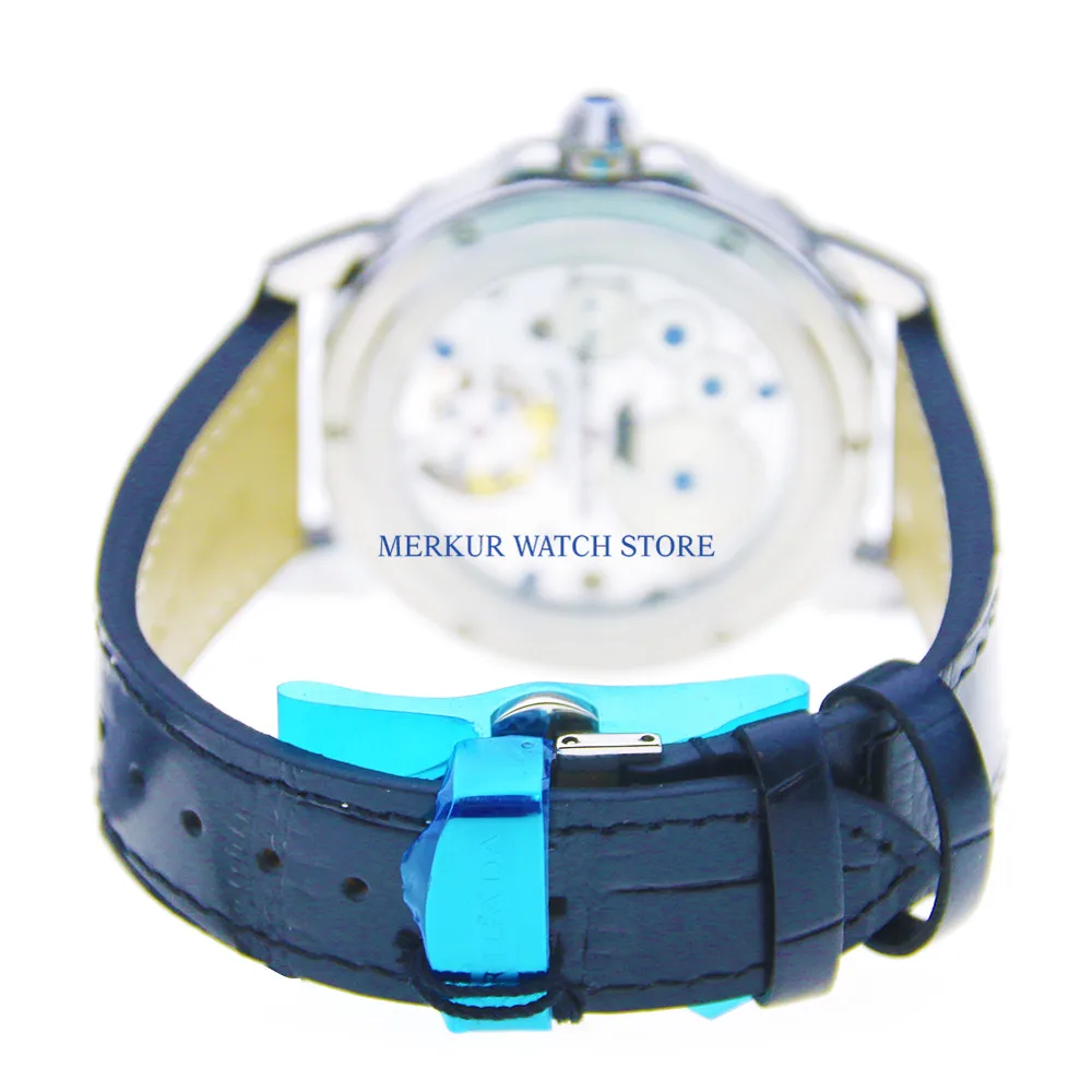 Sugess мужские часы летающие механические Tourbillon механизм Skelenton Роскошные 24 часа запас хода карусель часы