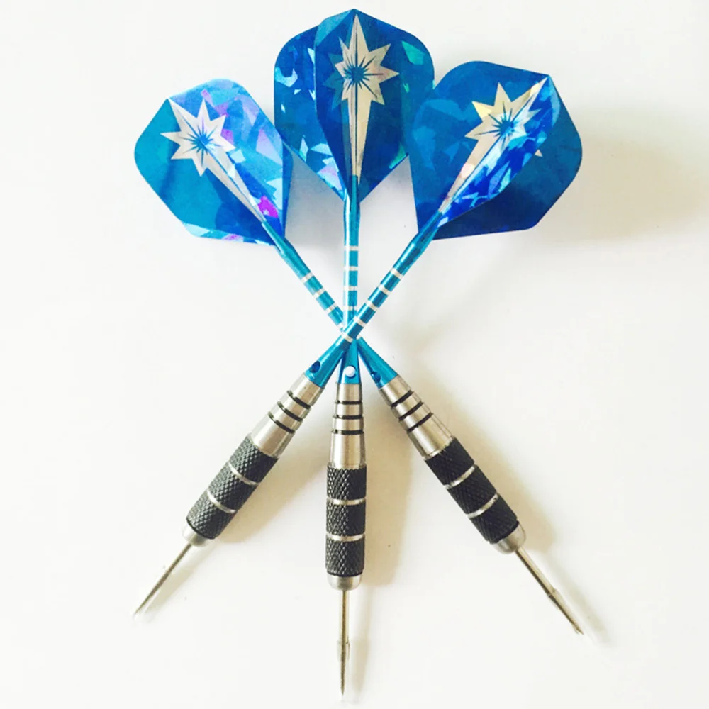 

3pcs 22g Professional Darts Drop-resistant Pin-type Darts Sequin Dart Tail Needle Tipped Darts Aluminum Rod Flights Darts