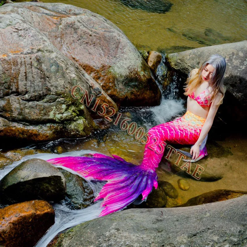 Женский костюм Русалочки с моноластами комплект для плавания бикини взрослых