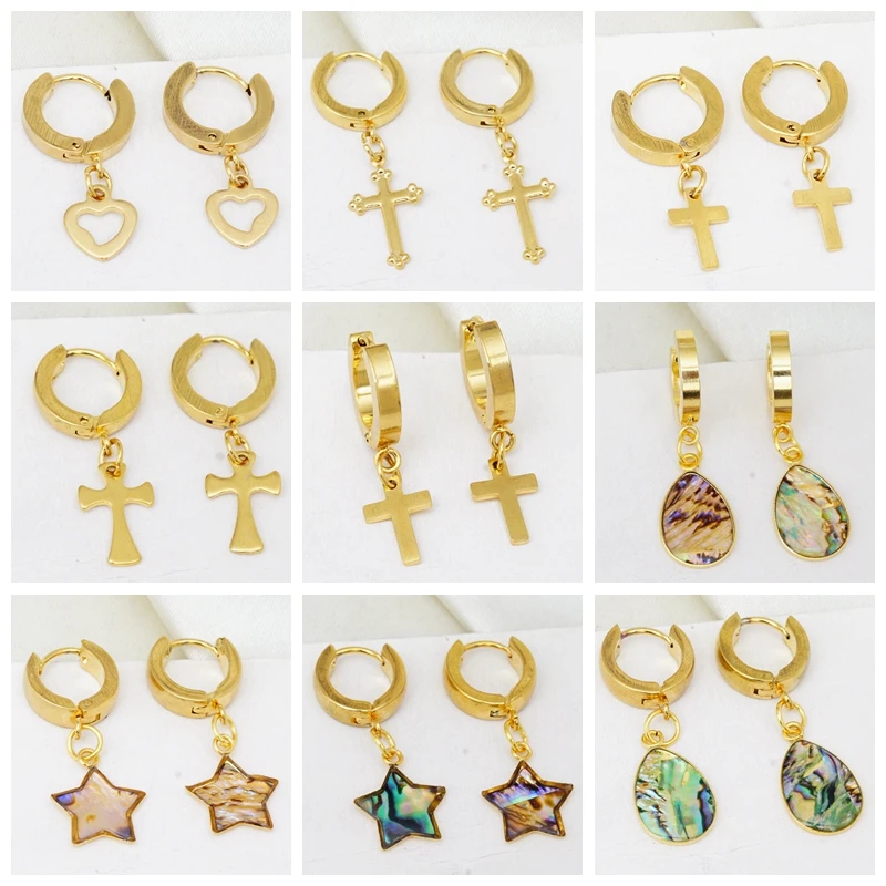 Женские и мужские серьги-кольца из нержавеющей стали | Украшения аксессуары