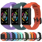 Ремешок силиконовый для часов Honor Band 6, сменный спортивный браслет для Huawei Band 6